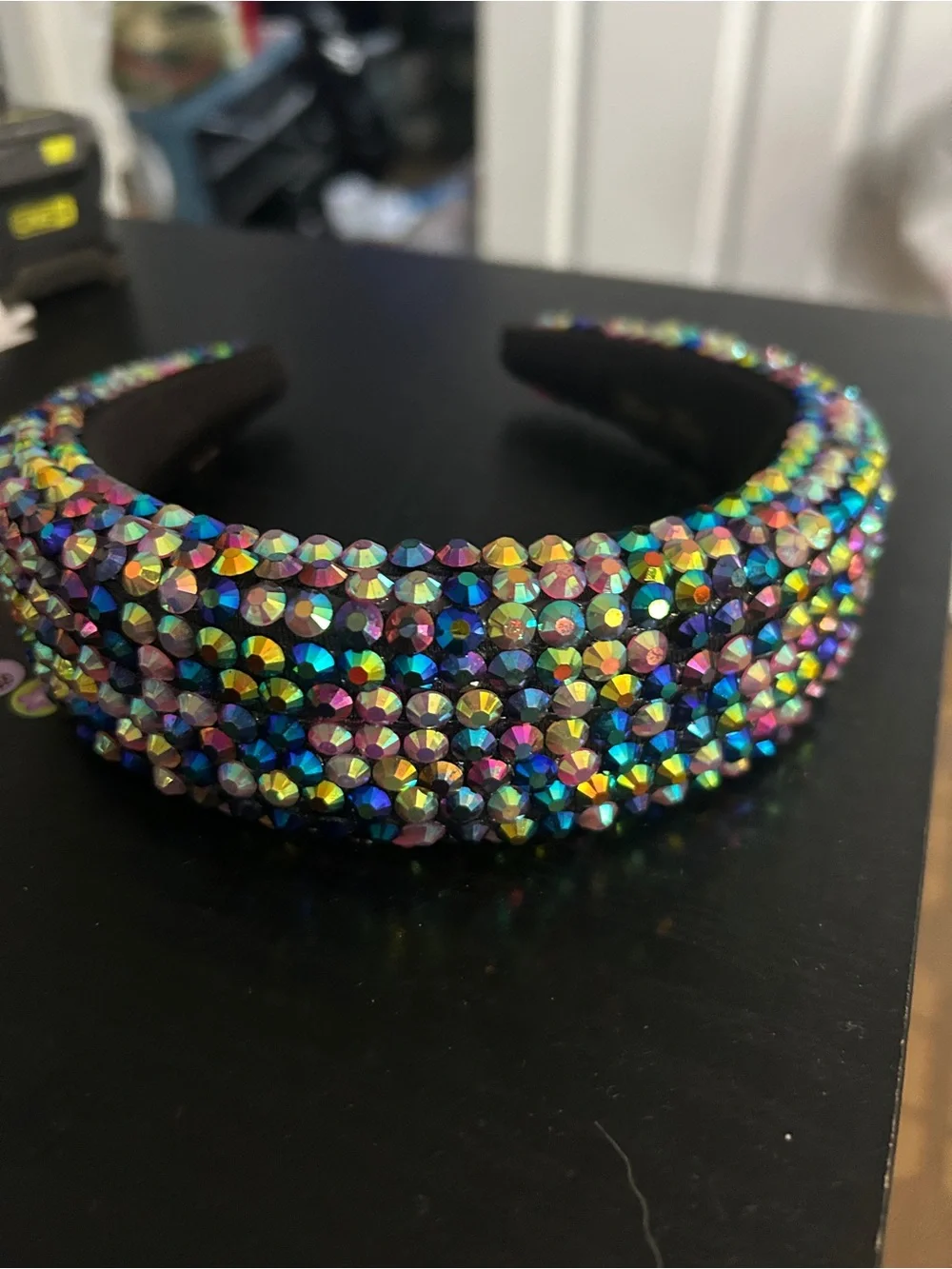 Multicolor Crystal Padded Headband - Women Accessories
